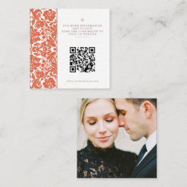 Cartão De Informações Verona Sunset Wedding QR