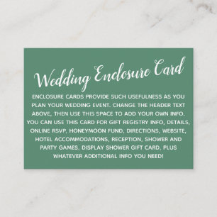 Cartão De Informações Versatile Personalizado Simples Casamento Sério V