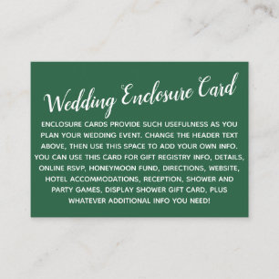 Cartão De Informações Versatile Personalizado Simples Faça Casamento Com