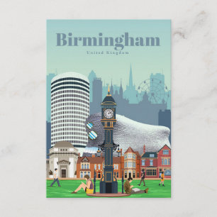 Cartão De Informações Viagem Art Viagem Para Birmingham