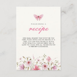 Cartão De Informações Vida útil das borboletas Receita de Chá de panela