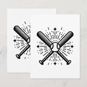 Cartão De Informações vinheta de beisebol