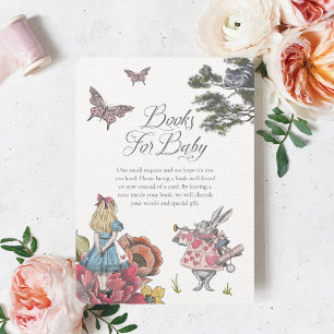 Cartão De Informações Vintage Alice no País das Maravilhas   Livros Para