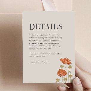 Cartão De Informações Vintage Art Nouveau - Detalhes da placa de gabinet