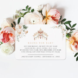 Cartão De Informações Vintage Elegant | Pedido de Livro da Little Prince