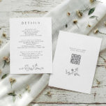 Cartão De Informações Vintage French Floral Silver Gray Wedding Details<br><div class="desc">Classic silver gray tones give this vintage French wedding details card a refined and timeless look, perfect for coordinating with silver wedding décor. The design features a graceful chinoiserie floral frame with delicate floral artwork inspired by Victorian botanical illustration and classic toile de jouy patterns. The front includes space for...</div>