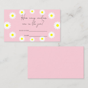 Cartão De Informações Visitas - Quantos doces estão no vidro