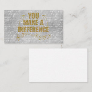 Cartão De Informações Você Faz Uma Diferença