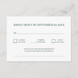 Cartão De Informações VP Verde Mínimo Moderno