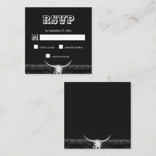 Cartão De Informações VVP Do Crânio De Touro Branco E Negro Russo Ociden