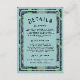 Cartão De Informações Water Pebbles - wedding enclosure card vertical