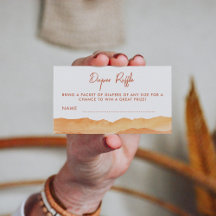 Watercolor Boho Abstrato Desert Fralda Raffle