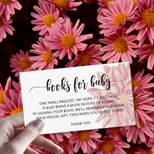 Cartão De Informações Watercolor Chrysanthemum books para bebês