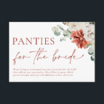 Cartão De Informações Watercolor Red Winter Christmas Panty Game<br><div class="desc">Cartão de Enclosure De Jogo De Feriado De Natal Com Aquarela Vermelha De inverno</div>
