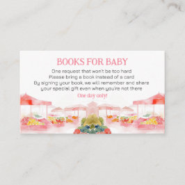 Cartão De Informações Watercolor Vegetable Farmers Market Books for Baby