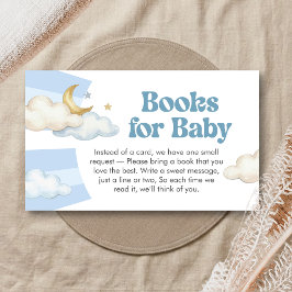 Cartão De Informações We are Over the Moon Baby Shower Books for Baby