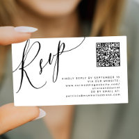 Web site de caligrafia RSVP online do código QR