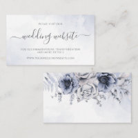 Website De Casamento Elegante Floral De Marinho E
