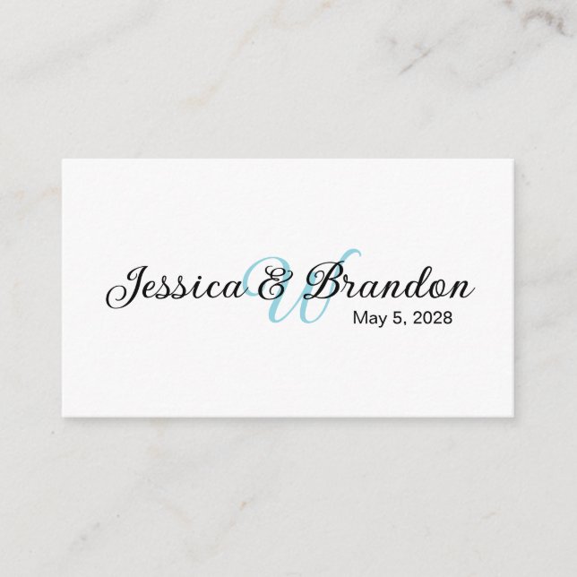 Cartão De Informações Wedding Label 016 (Frente)