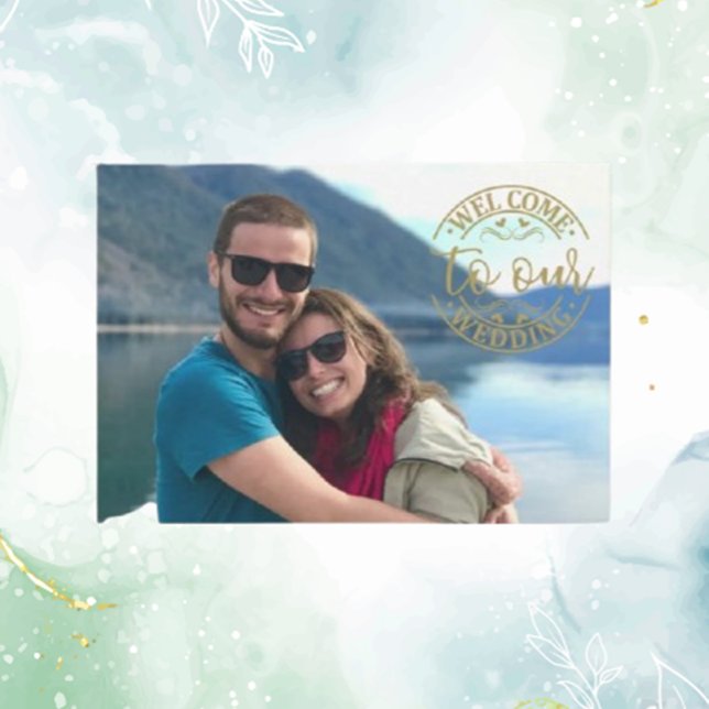 Cartão De Informações Welcome Modern Beach (Criador carregado)