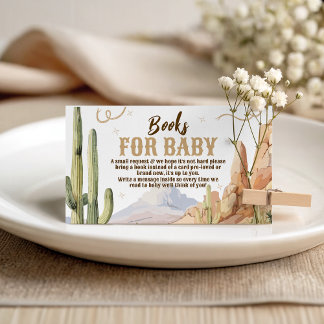 Cartão De Informações Western Books for Baby Card