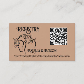 Cartão De Informações Western Wedding