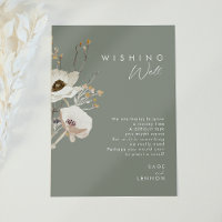 Whimsic Wildflower | Sage Weding Wishing well