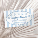 Cartão De Informações Whimsical Seashell Baby Shower Display Shower<br><div class="desc">This is a Sea You Soon,  Baby Seashell Coastal Whimsical Baby Shower Display Shower Card!</div>