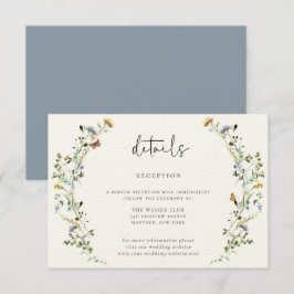 Cartão De Informações Wild Meadow Wreath