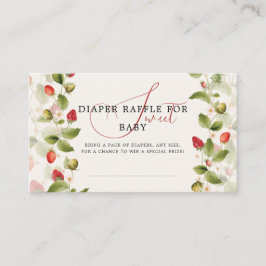 CARTÃO DE INFORMAÇÕES WILD STRAWBERRY SWEET BABY SHOWER