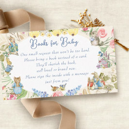 Cartão De Informações Wildflower Peter the Rabbit Livros para Bebê