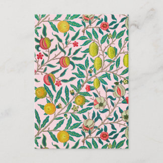Cartão De Informações William Morris Pomegranate A Rosa