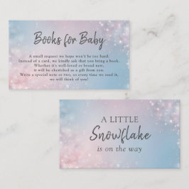 Cartão De Informações Winter Baby Shower Books for Baby