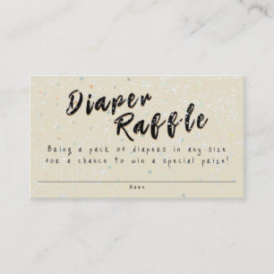 Cartão De Informações Winter Baby Sprinkle   Snow Flurry Fralda Raffle
