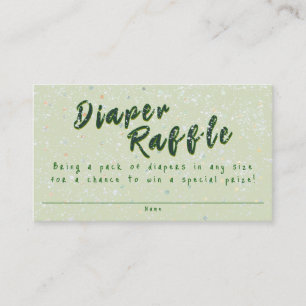 Cartão De Informações Winter Baby Sprinkle Snow Flurry Fralda Raffle