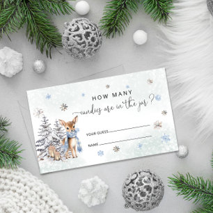 Cartão De Informações Winter Oh Deer Quantas Canetas