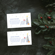 Winter Santa Polar Bear Books For Baby Shower 