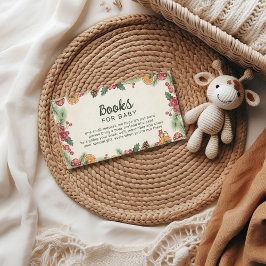 Cartão De Informações Winter Woodland Baby Shower