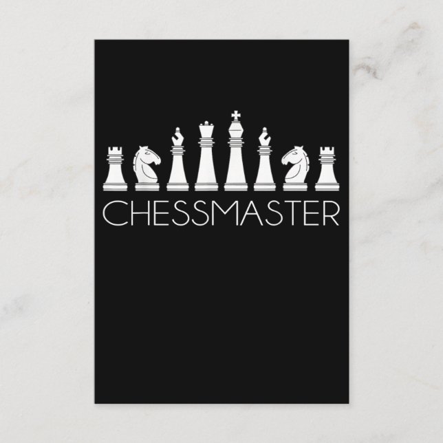 Cartão De Informações Xadrez - Chessmaster (Frente)