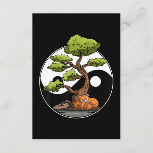 Cartão De Informações Yin Yang Bonsai Tao Taoismo Espiritual Zen Meditat