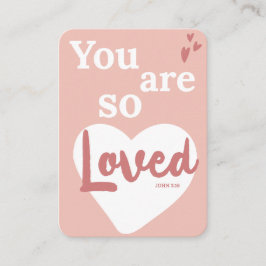 Cartão De Informações You Are So Loved Christian Valentine's Day Card