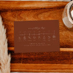 Cartão de Inserção da Linha Cronológica de Casamen<br><div class="desc">Este é um aterrador, um cartão de inserção da linha do tempo do casamento. Edite a maioria dos textos e todas as cores. // Para itens correspondentes, visite a coleção "SAWYER" na loja Sinceramente by Nicole Zazzle. * Se você gosta deste design, mas não o vê disponível para algo que...</div>