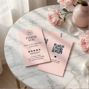 Cartão de Inserção de Agradecimento Personalizado