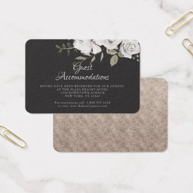 Cartão de Inserção de Alojamentos de Convidado Vin (Escritótio)