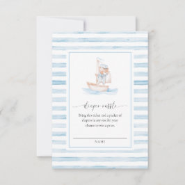 Cartão de Inserção de Bilhete de Faixa Azul de Bel