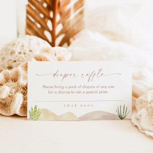 Cartão de Inserção de Bilhete de Fralda do Deserto