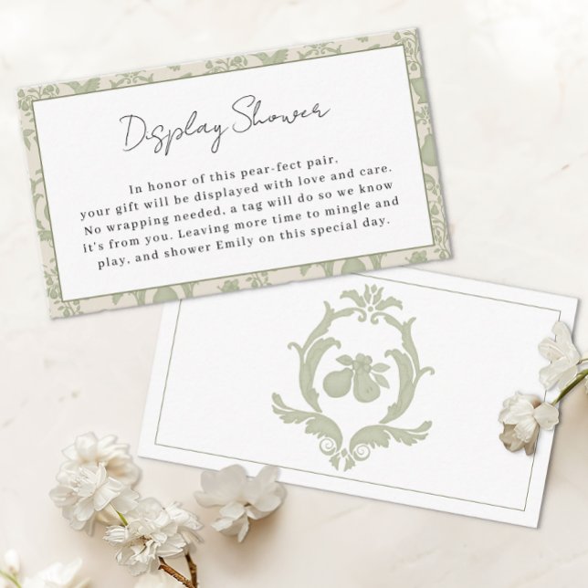 Cartão de Inserção de Chuveiro de Exposição de Pêr (Display Shower Card)