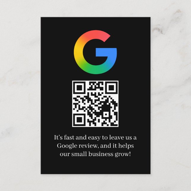 Cartão de Inserção de Código QR de Avaliação do Go (Frente)