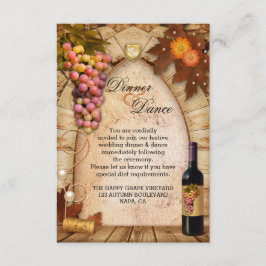 Cartão de Inserção de Direções e Alojamentos de Ca