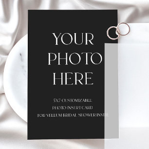 Cartão de Inserção de Fotografias para o Convite p